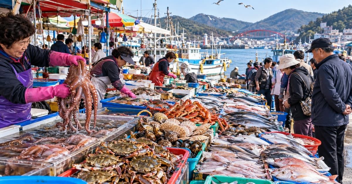 삼천포용궁수산시장 대표 이미지 | 경상남도 사천시 상설 전통시장